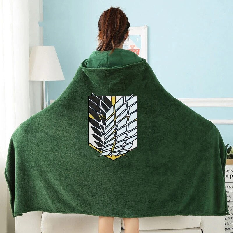Attack on Titan Scout Cape Blanket Hoodie