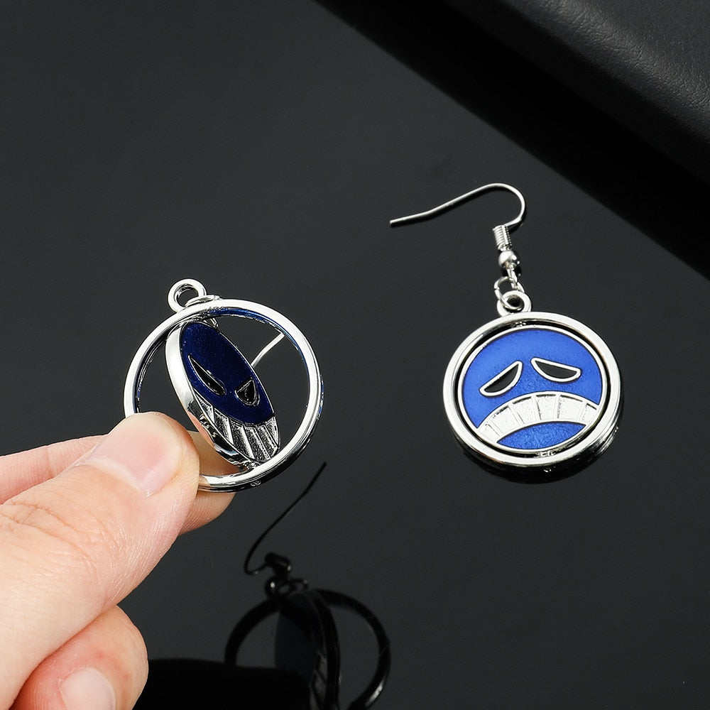One Piece Ace Pendant Earrings