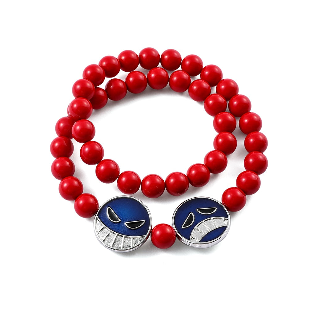 One Piece Portgas D. Ace's Beaded Necklace/Bracelett