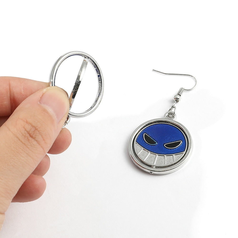 One Piece Ace Pendant Earrings