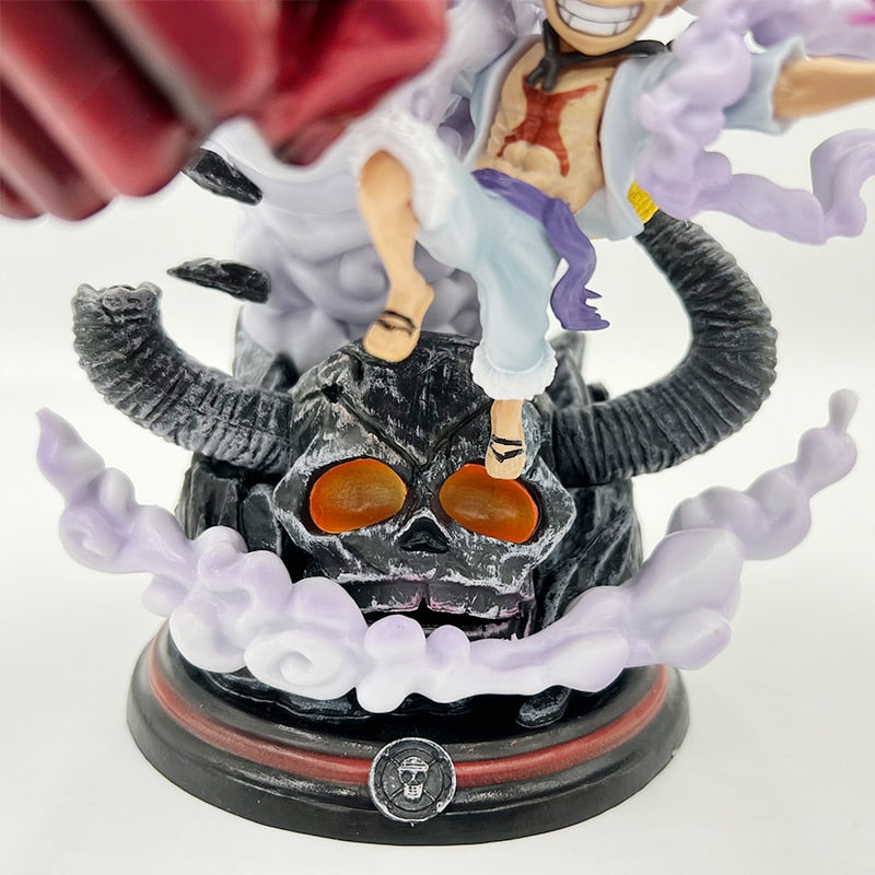 One Piece 22cm Gear 5 Luffy vs Kaido LIGHT UP Model Figure