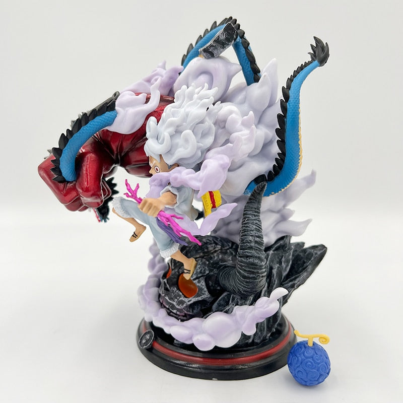 One Piece 22cm Gear 5 Luffy vs Kaido LIGHT UP Model Figure