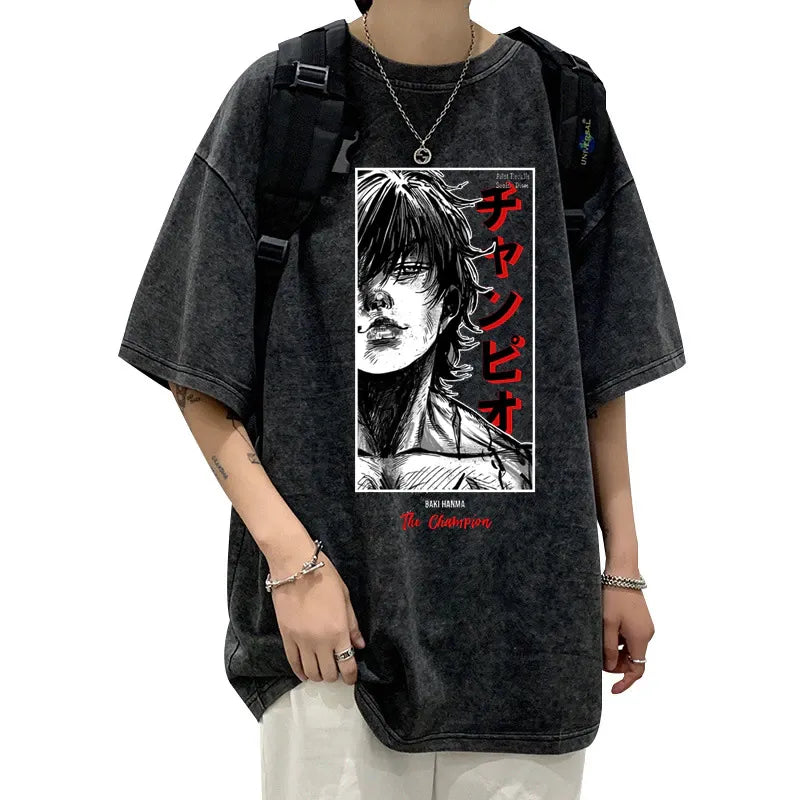 Baki Hanma Vintage Oversized T-Shirt