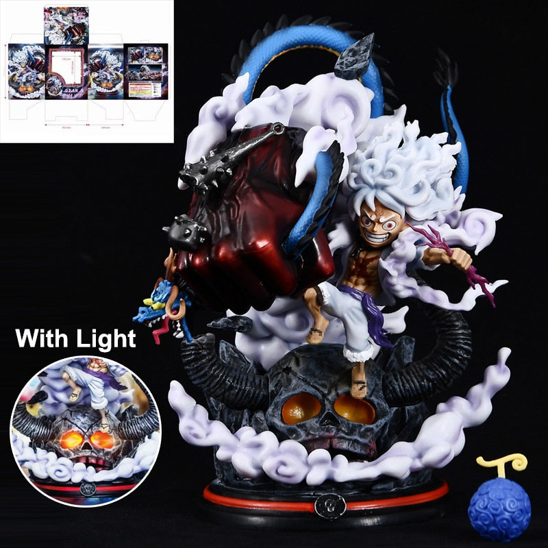One Piece 22cm Gear 5 Luffy vs Kaido LIGHT UP Model Figure