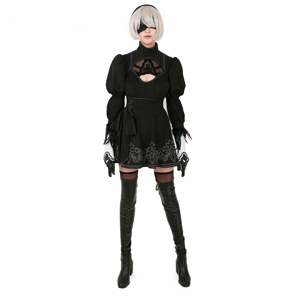 Nier Automata 2B Full Cosplay Outfit