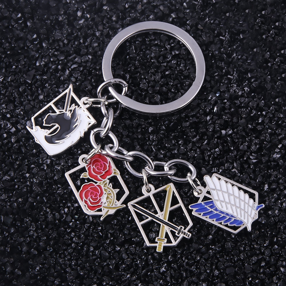Attack On Titan Military Pendant Keychain