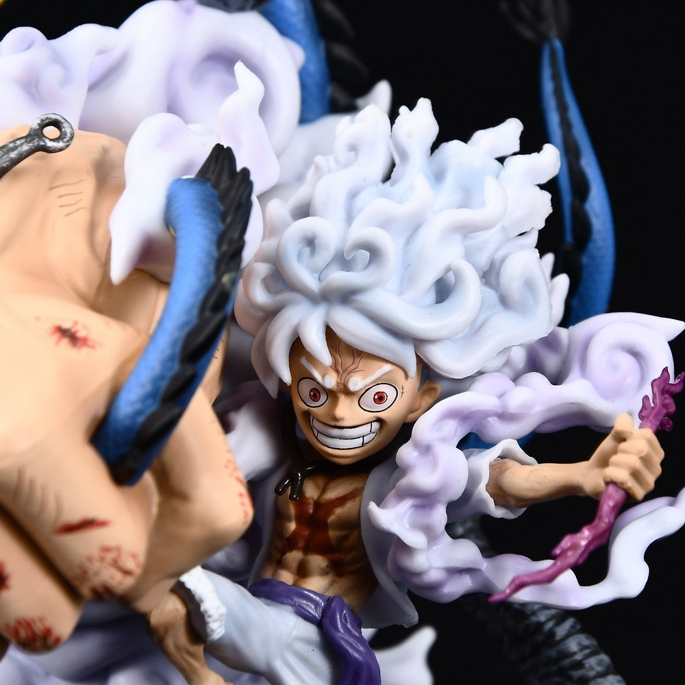 One Piece 22cm Gear 5 Luffy vs Kaido LIGHT UP Model Figure