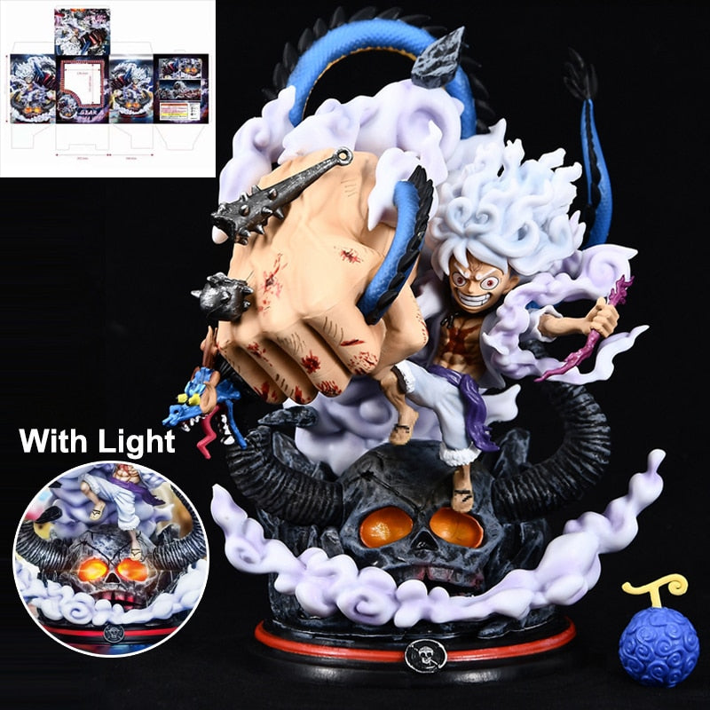 One Piece 22cm Gear 5 Luffy vs Kaido LIGHT UP Model Figure