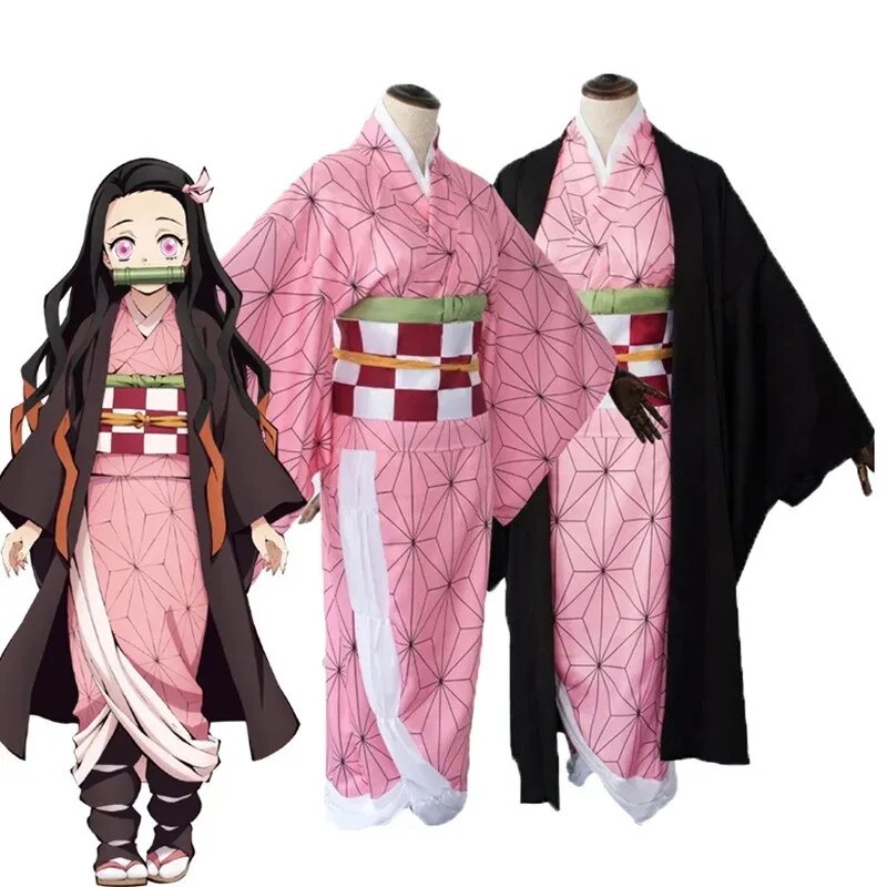 Demon Slayer Full Outfit Kimono Cosplay