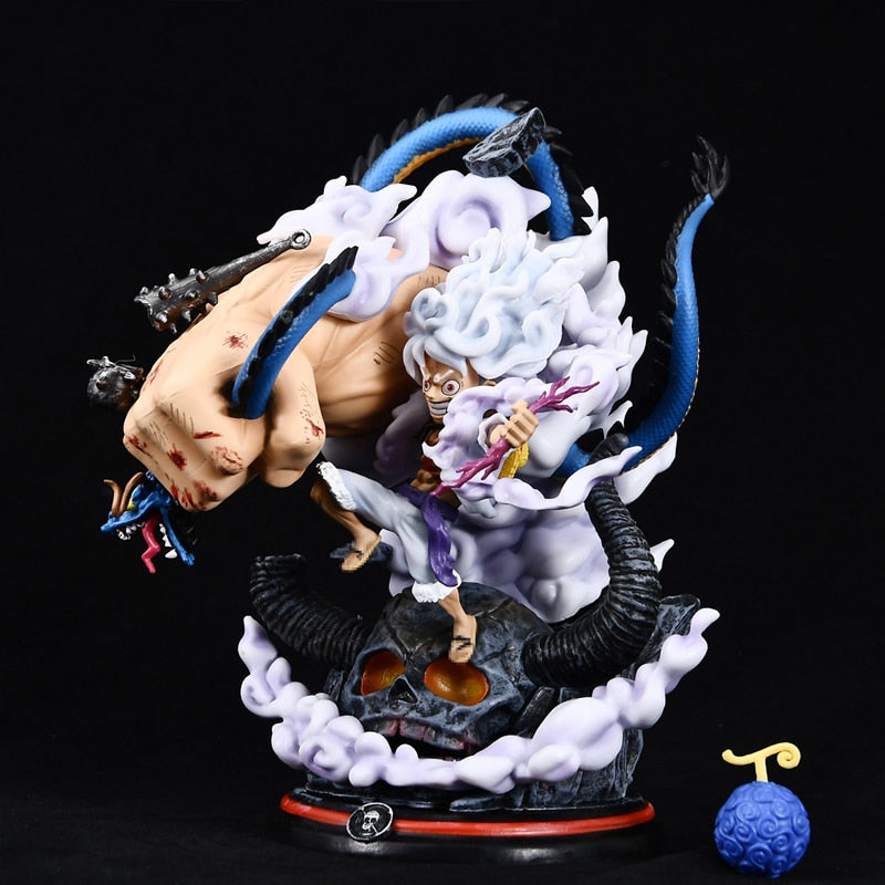 One Piece 22cm Gear 5 Luffy vs Kaido LIGHT UP Model Figure