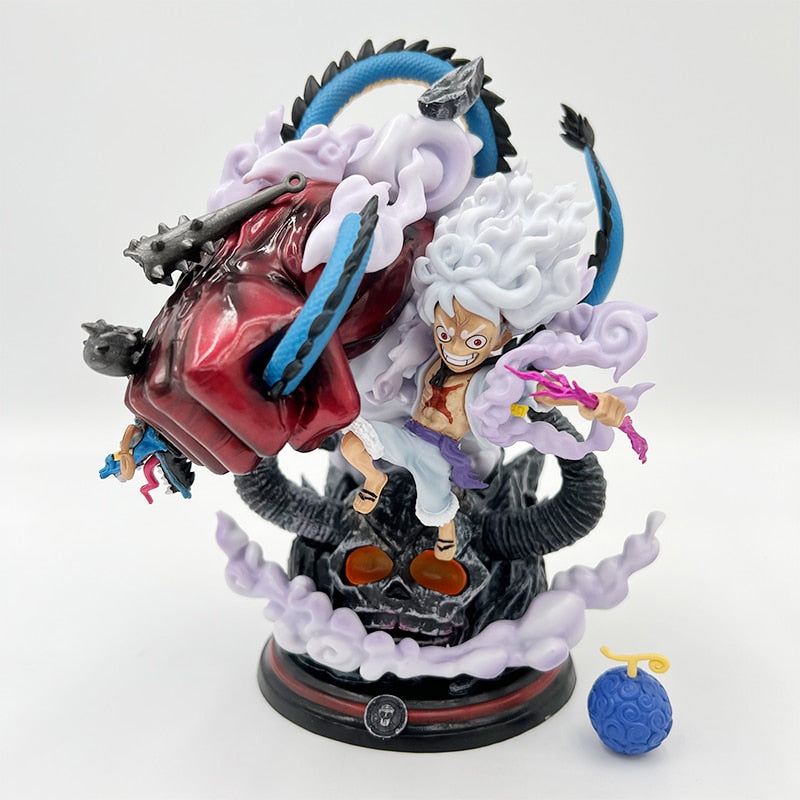 One Piece 22cm Gear 5 Luffy vs Kaido LIGHT UP Model Figure