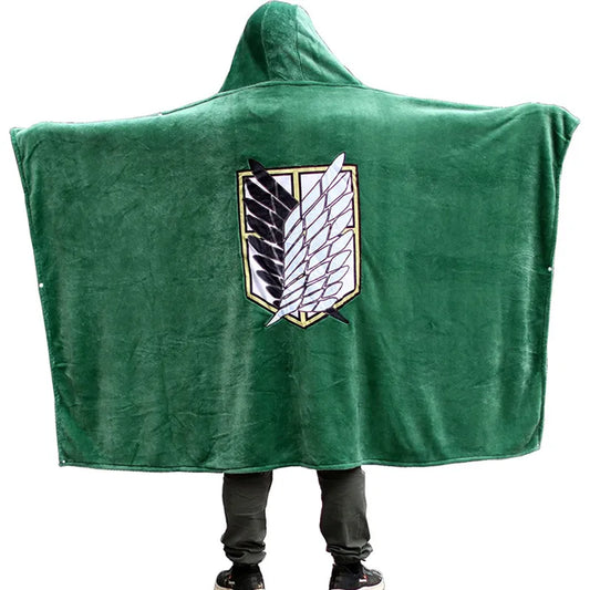 Attack on Titan Scout Cape Blanket Hoodie