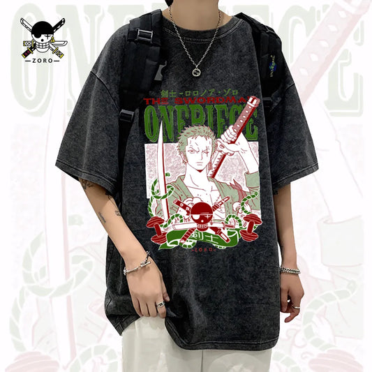 One Piece Roronoa Zoro Vintage Oversized T-Shirt