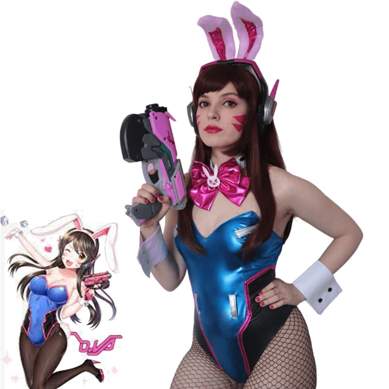 Overwatch D. Va Cosplay Outfit