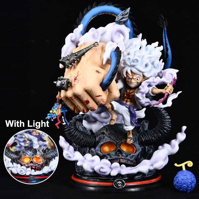 One Piece 22cm Gear 5 Luffy vs Kaido LIGHT UP Model Figure