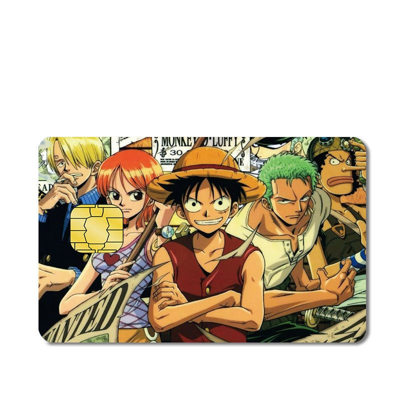 One piece anime credit card skin